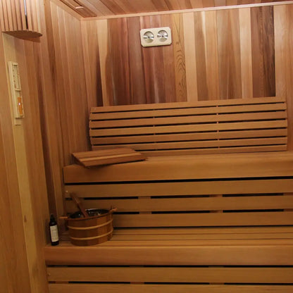 Carbon Smart Saunas - 5' x 5' x 8' - by Finnish Sauna Builders