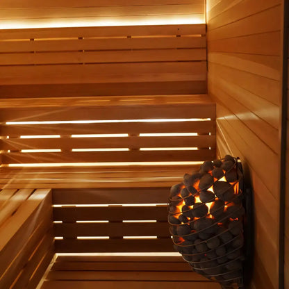 Carbon Smart Saunas - 5' x 5' x 8' - by Finnish Sauna Builders