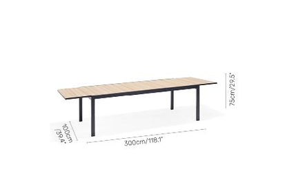 Panama Dark 11 Piece Extending Set