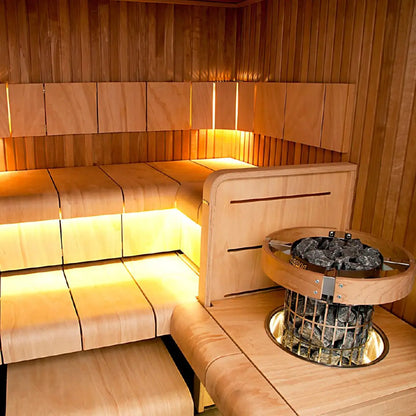 Harvia Cilindro PC90 9KW Sauna Heater with built in controls - Finnish Sauna Builders