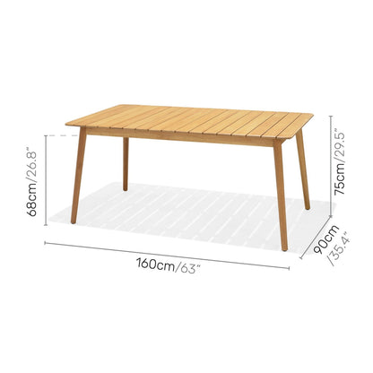 Nassau 7 Piece Rectangular Dining Set – Sage Green Social Plastic®