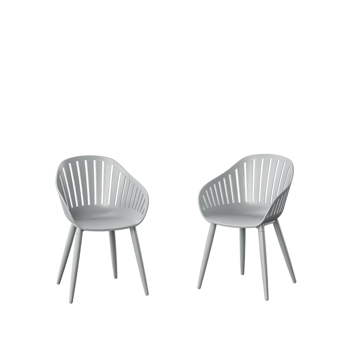Nassau Resin and Aluminum Chairs - 4 Piece