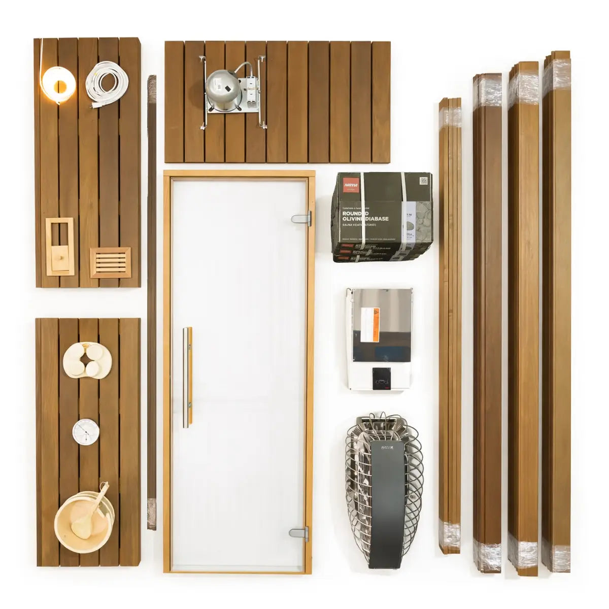 Custom Indoor Sauna Room - 5' x 8' x 8' - Finnish Sauna Builders